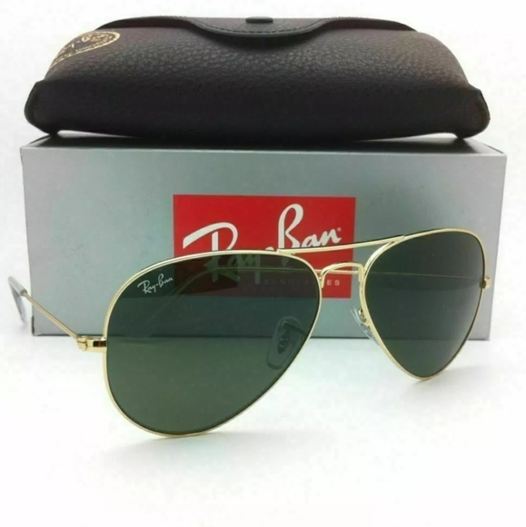 New Ray Ban Aviator Black Lenses RB3025 - Picture 1 of 15